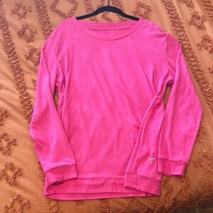 Bright Pink Long Sleeve Top